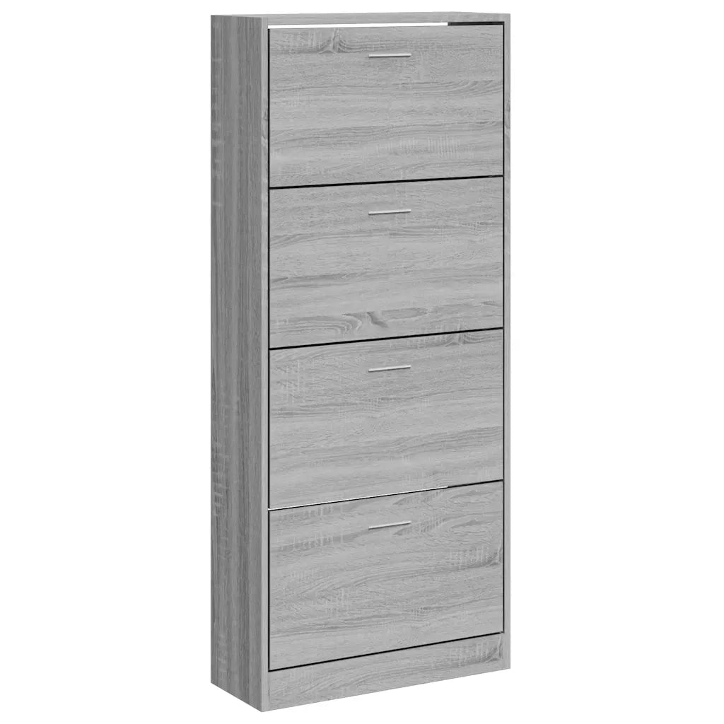 Scarpiera Grigio Sonoma 63x24x147 cm in Legno Multistrato 342548