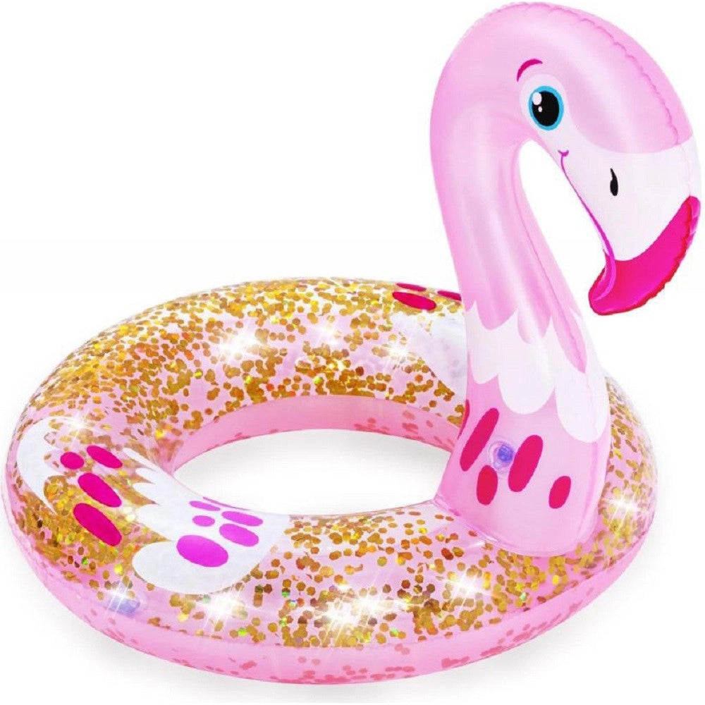 Trade Shop - Salvagente Gonfiabile 61cm Per Bambini Shimmer N'float Ciambella Assortiti 36306 -