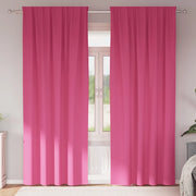 Tende Blackout con Anelli 2 pcs Rosa Vivo 260 x 140 cm 4107517