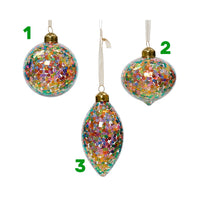 PENDAGLIO TRASPARENTE DIA.8 CM