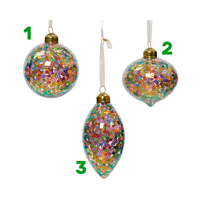 PENDAGLIO TRASPARENTE DIA.8 CM