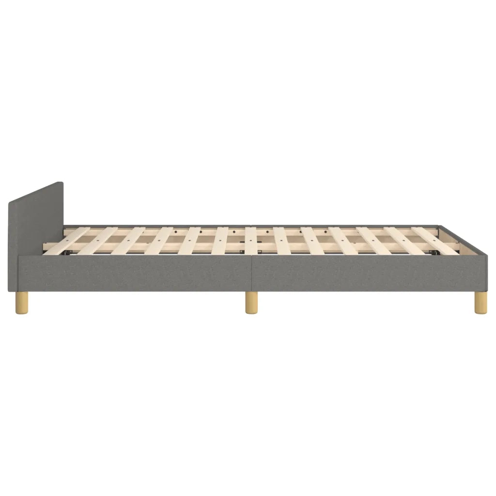 Giroletto senza Materasso-Struttura Letto Grigio Scuro 120x200 cm Tessuto 659184
