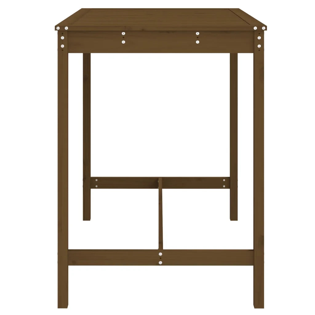 Tavolo da Giardino Ambra 121x82,5x110 cm Legno Massello di Pino 824091