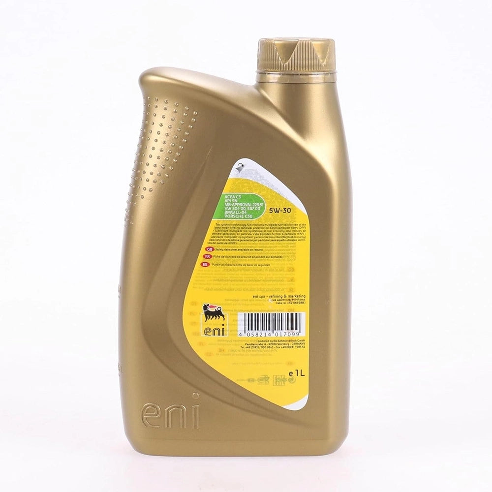 Trade Shop - Olio Lubrificante Motore Auto I-sint Eni/5w-30 1 Litro Con Formula Top Synthetic -