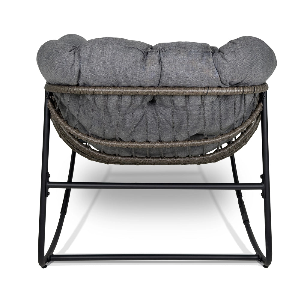 Sedia a dondolo uovo, poltrona dondolo da giardino grigio – Dream - SD01DR