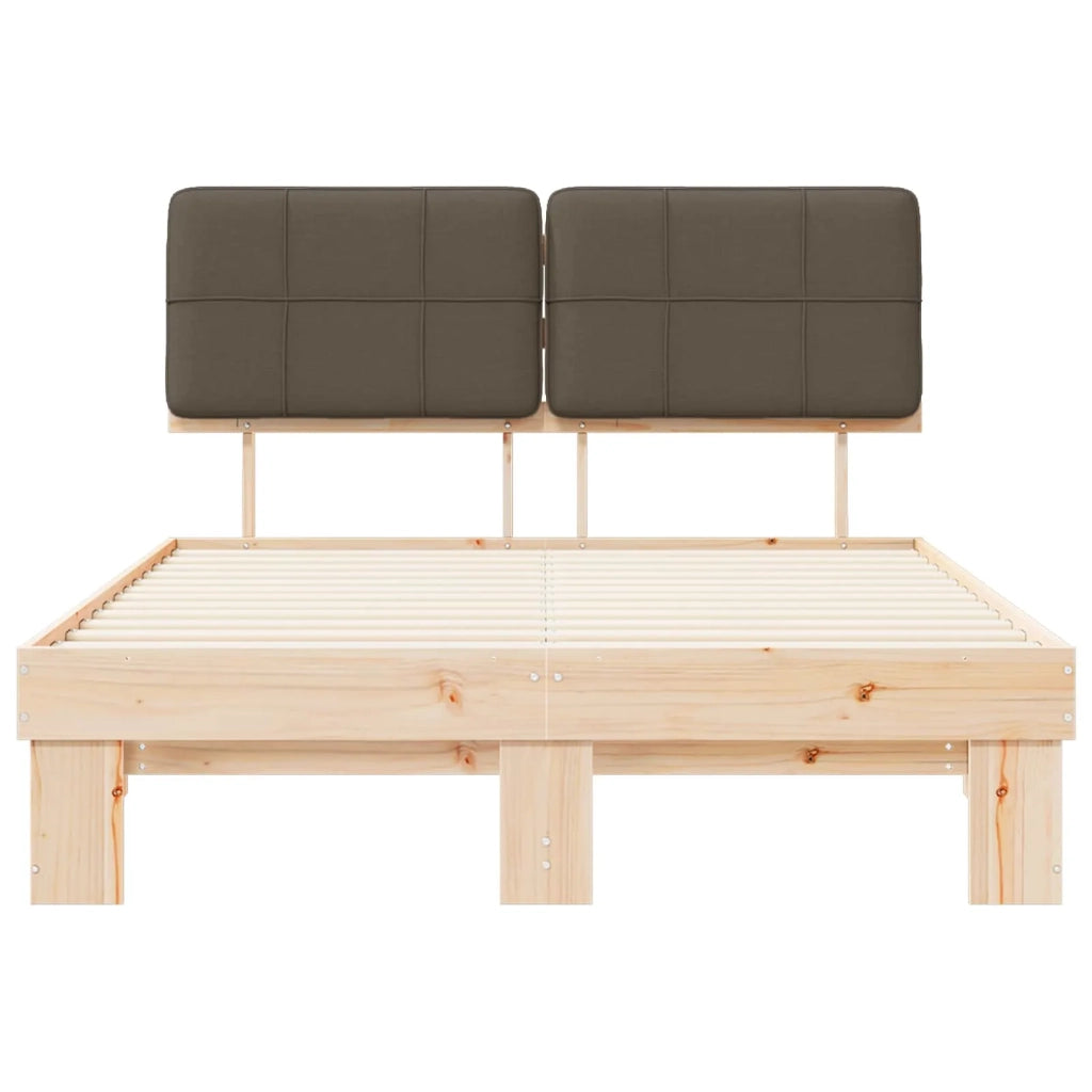 Letto con Testiera Rivestita Talpa 120 x 190 cm Pino massello 877437