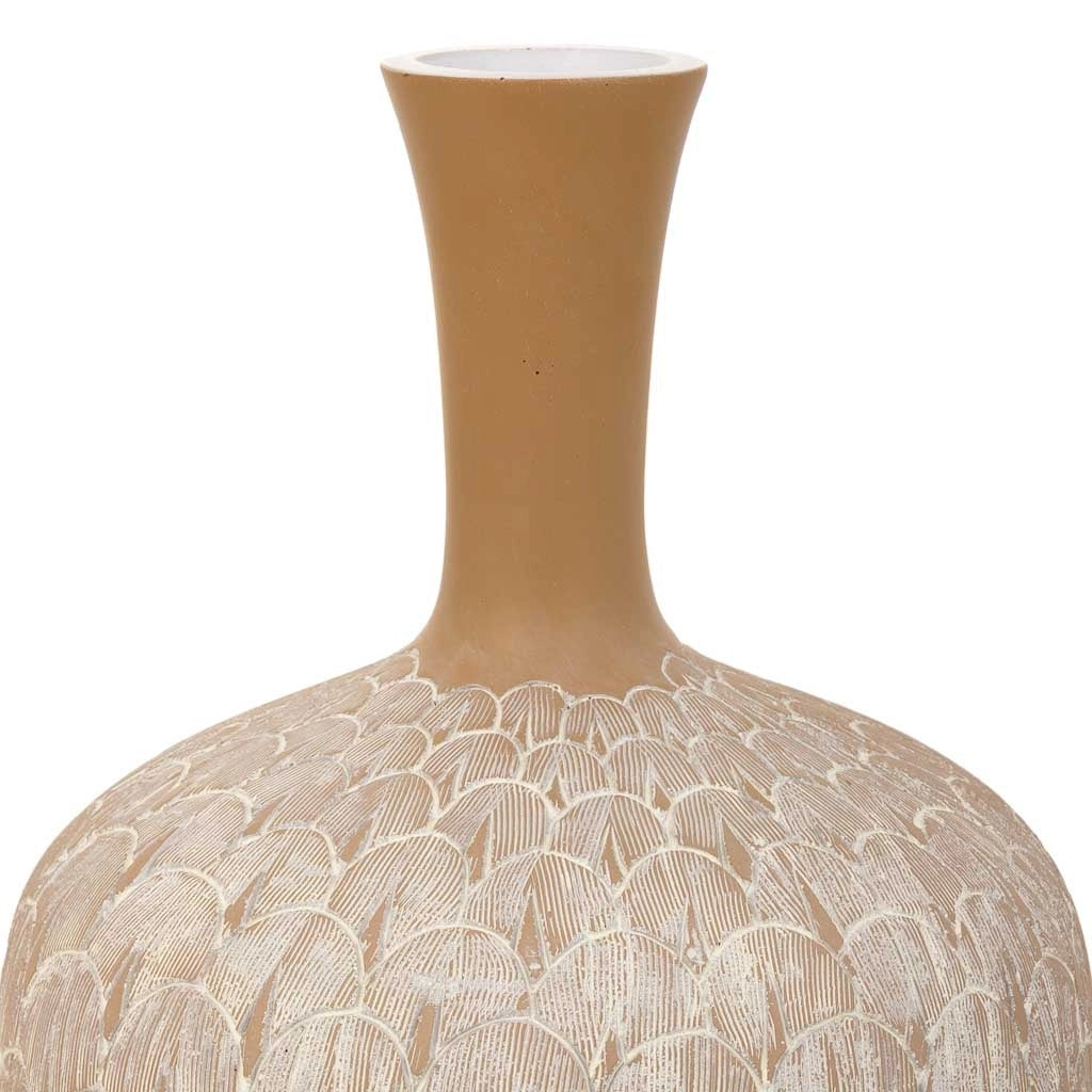 Vaso in poliresina bianca 21,5x21,5x41h
