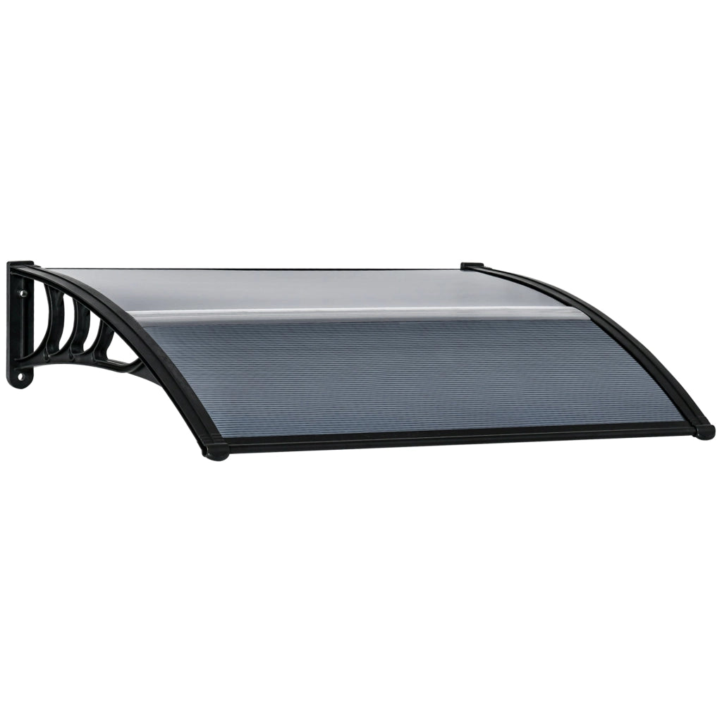 Pensilina Tettoia  100x80 cm in Policarbonato Anti-UV Nero