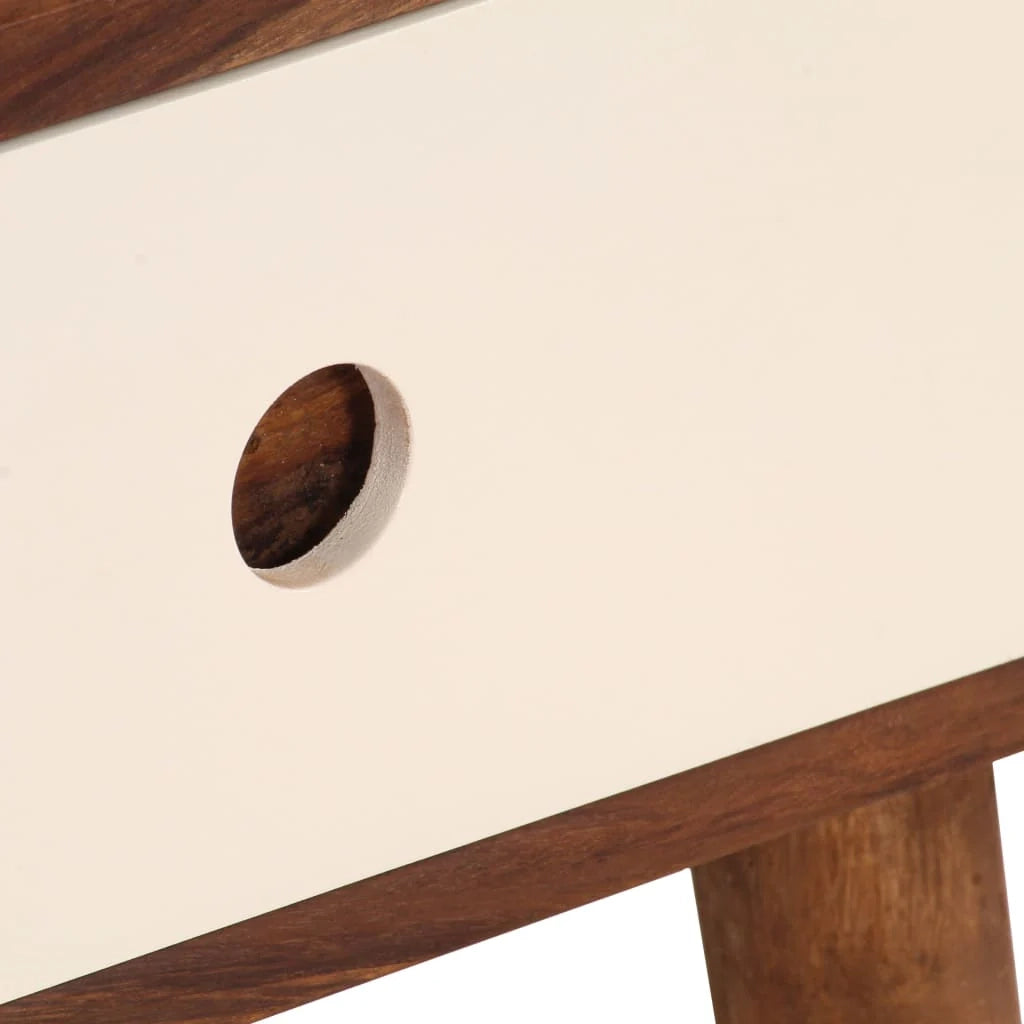 Comodino cassettiera mobili per camera da letto legno massello di sheesham 45 x 30 x 45 cm 1402132