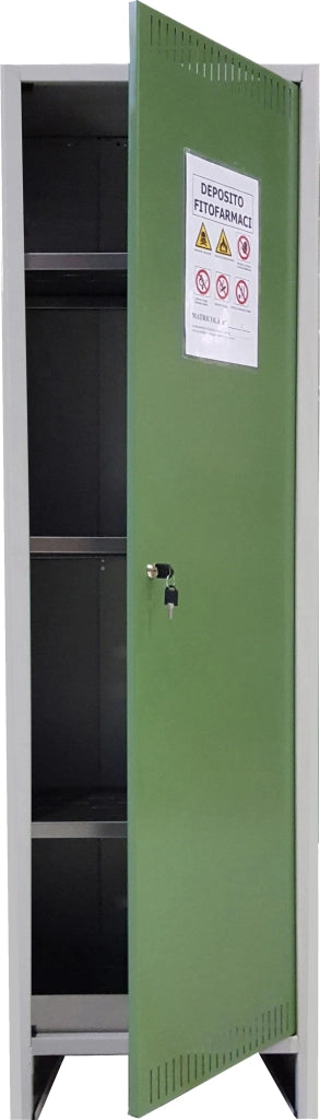 Prometal ARMADIO PER FITOFARMACI cm. 50x40x179,5 h COMPONIBILE