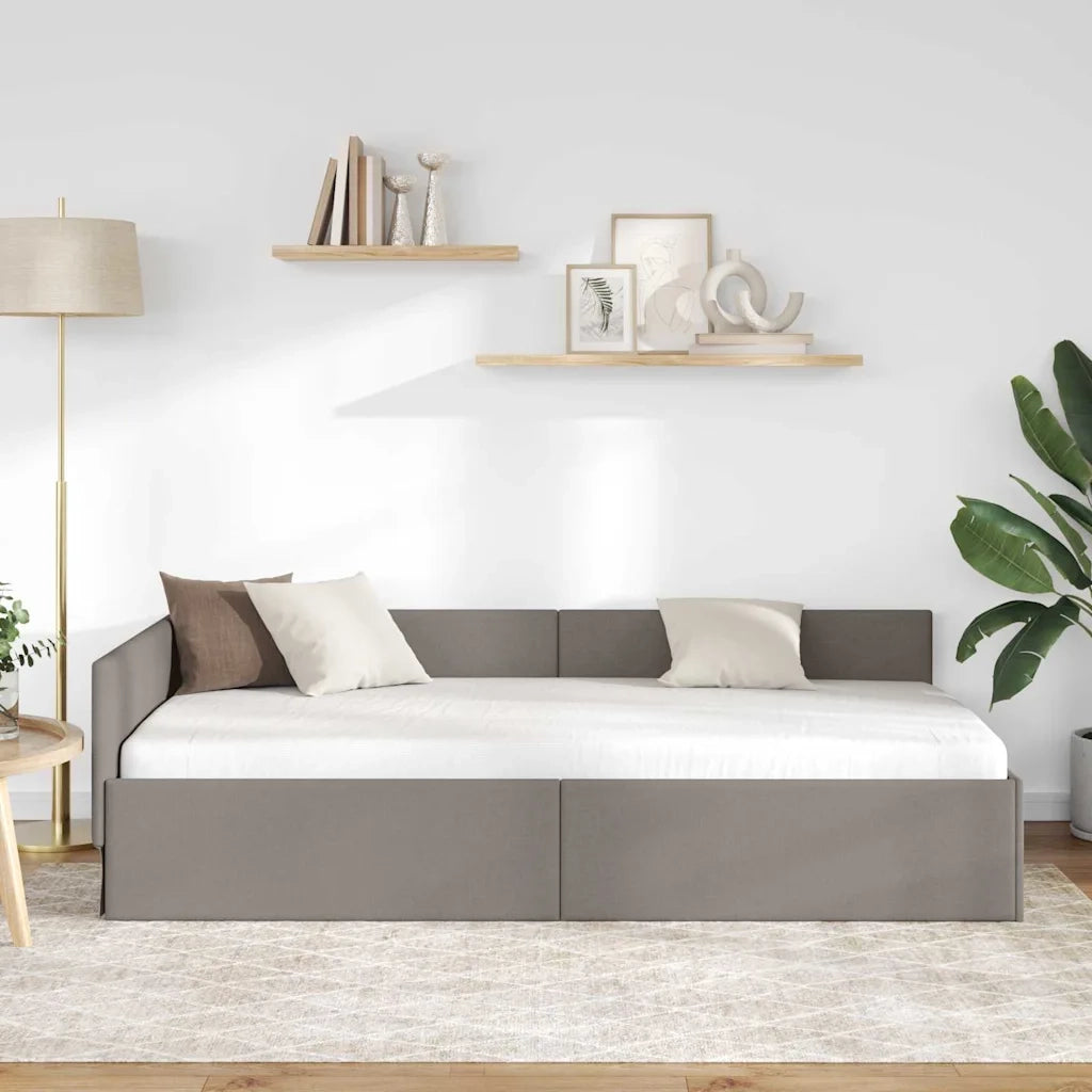 Cornice del letto ad angolo Talpa 80 cm x 200 cm Tessuto 42016032