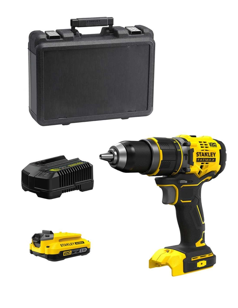 Trapano a Percussione STANLEY FatMax SFMCD721D1K (1 x 2,0 Ah + Caricabatteria + Valigetta)