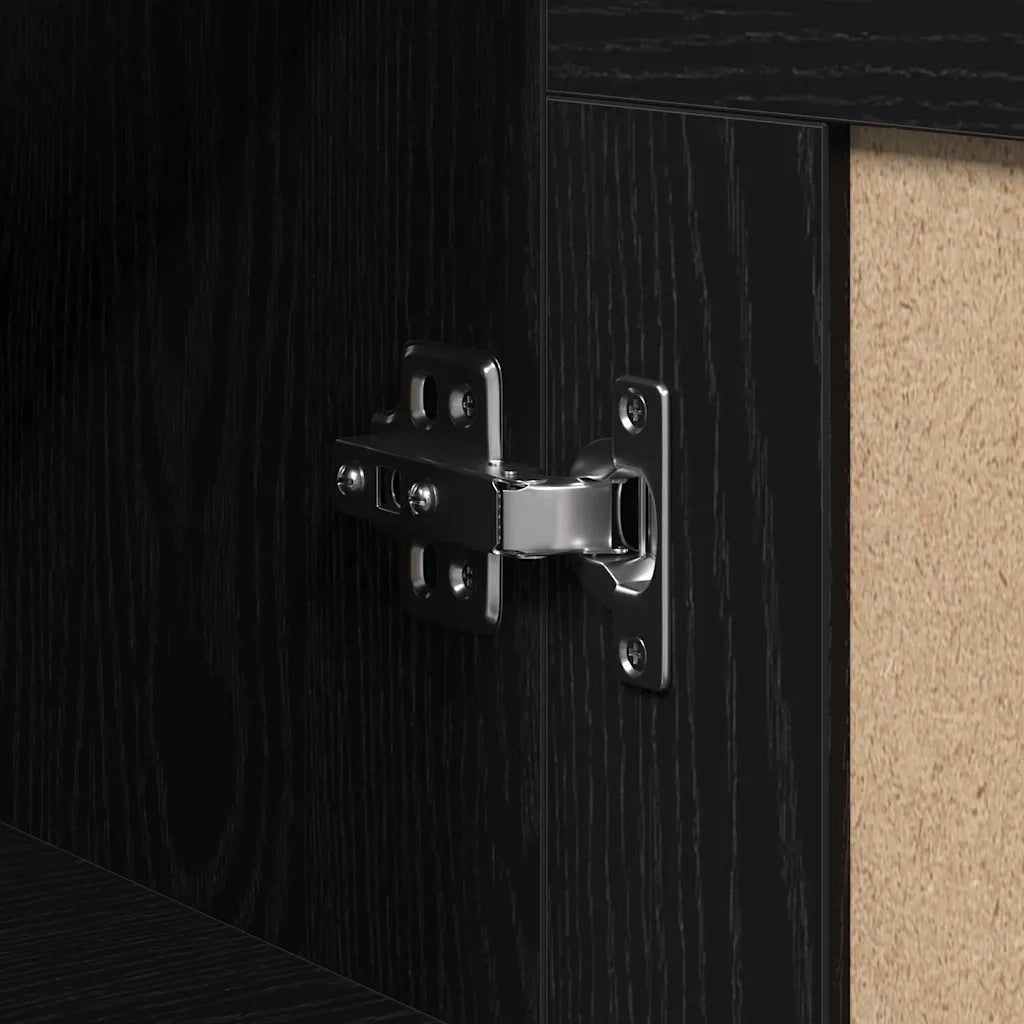 Mobile a muro Rovere Nero 69,5 x 34 x 90 cm 862951