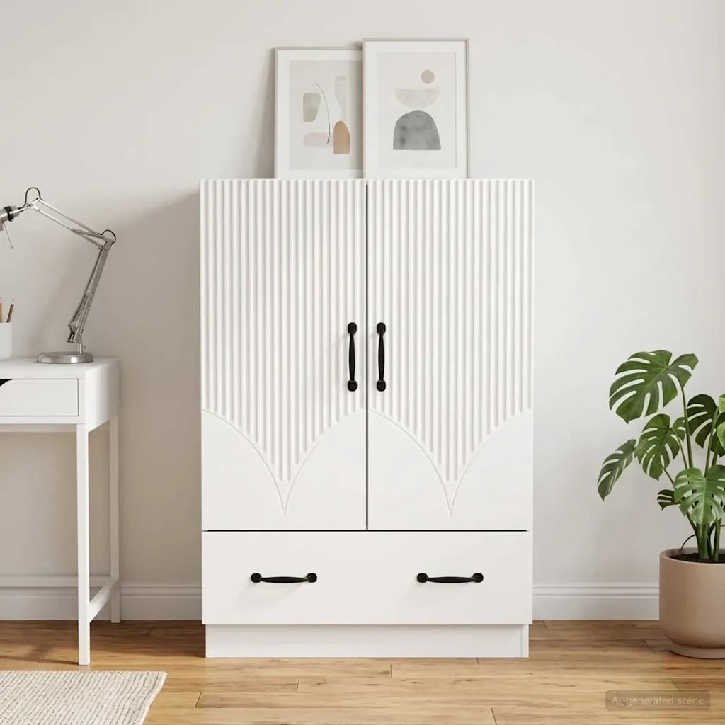 Credenza Bianco 66 x 34,5 x 92 cm Legno ingegnerizzato 895355