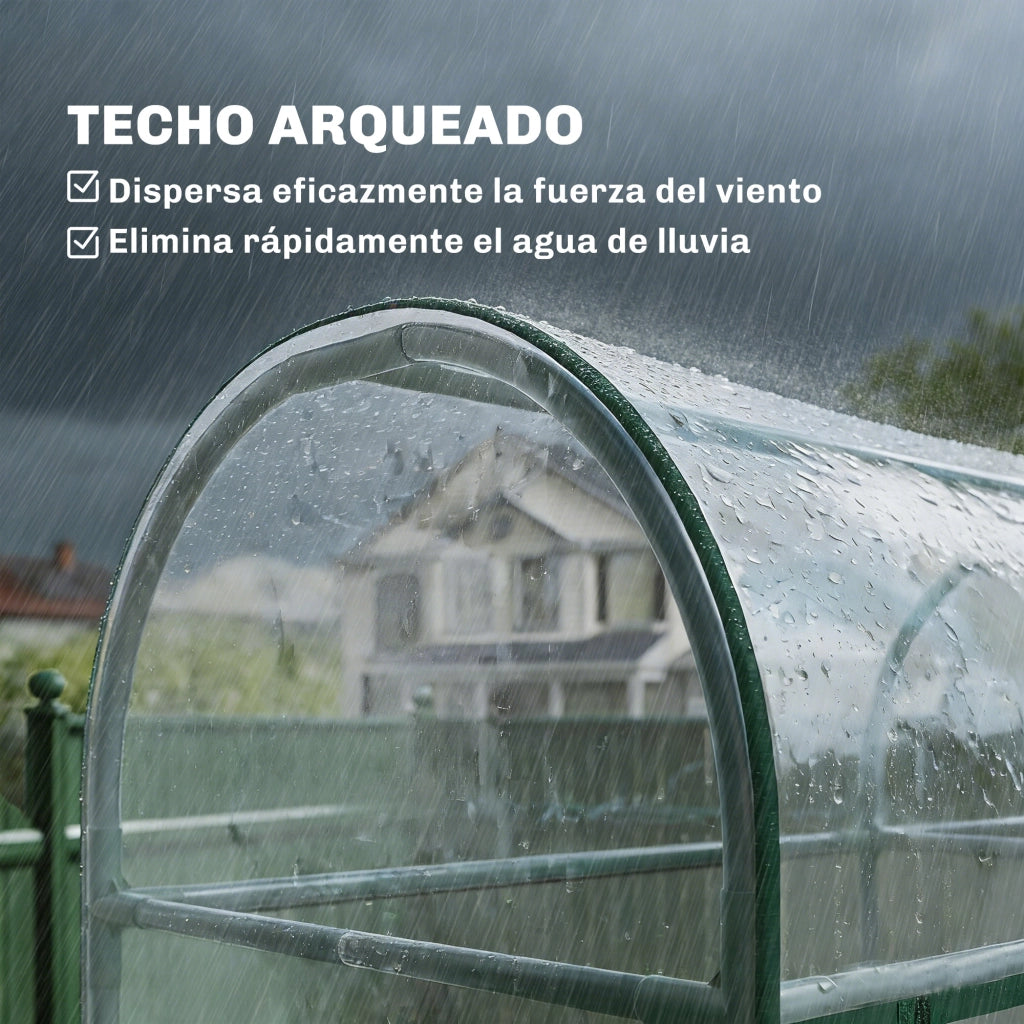 Serra Giardino ¨C zephmum ¨C Plastica Trasparente Acciaio 143x46x164 cm