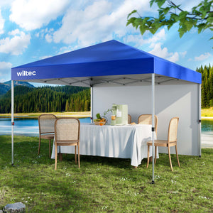 Gazebo pieghevole da giardino, blu 3x3m protezione UV, Tendone per feste