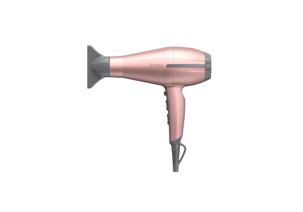 Ga.ma GH3319 Tempo 5D Sensi Asciugacapelli 2200 W Ceramica Ioni e Ozono 2 velocita' 3 temperature bocchetta e diffusore colore Rosa