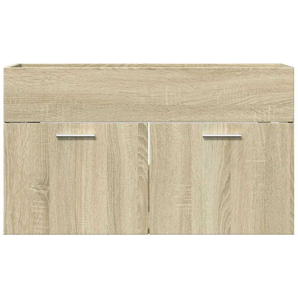 Mobile Lavabo Bagno Rovere Sonoma 90x38,5x46 cm Multistrato