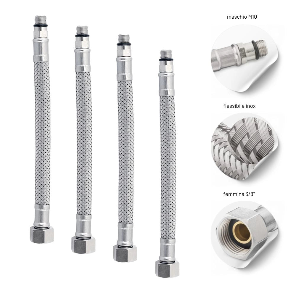 Miscelatori bagno lavabo e bidet serie jazz con leva in metallo e piletta facile installazione *** finitura- nickel s...