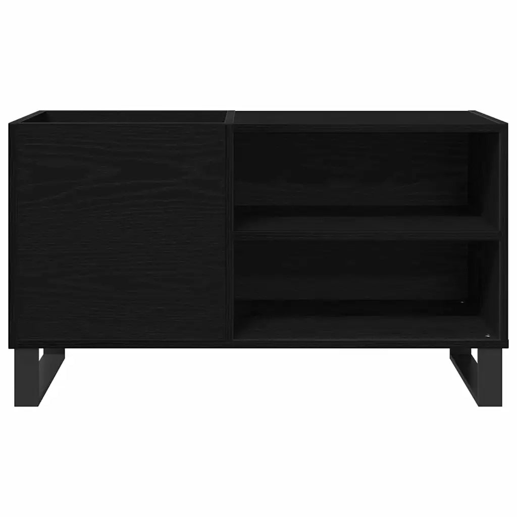 Mobile porta vinili Rovere Nero 85 x 38 x 48 cm 862898