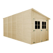Casa da giardino in legno (con parete laterale) - 10,1 m?² - TIMBELA M341A+M341G