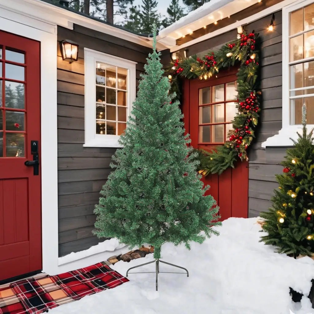 Albero di Natale Artificiale MetÃ  Supporto Verde 210 cm PVC cod mxl 23869