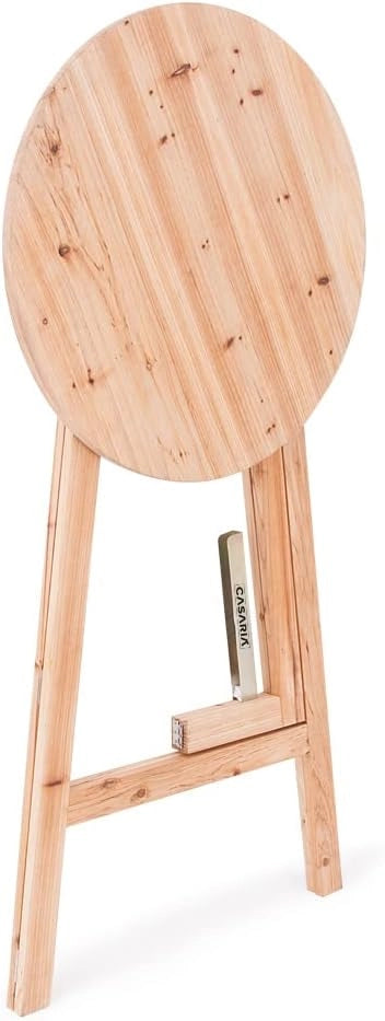 Tavolo Alto Pieghevole da Bar Legno Massiccio tavolino Pub Ristorante Feste Giardino terrazza