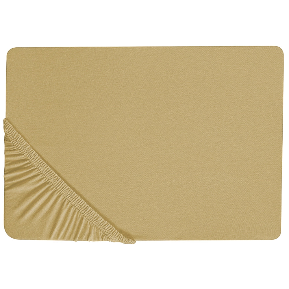 Lenzuolo con angoli cotone verde oliva 160 x 200 cm con bordi elastici modello classico a tinta unita camera da letto classica