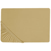 Lenzuolo con angoli cotone verde oliva 160 x 200 cm con bordi elastici modello classico a tinta unita camera da letto classica