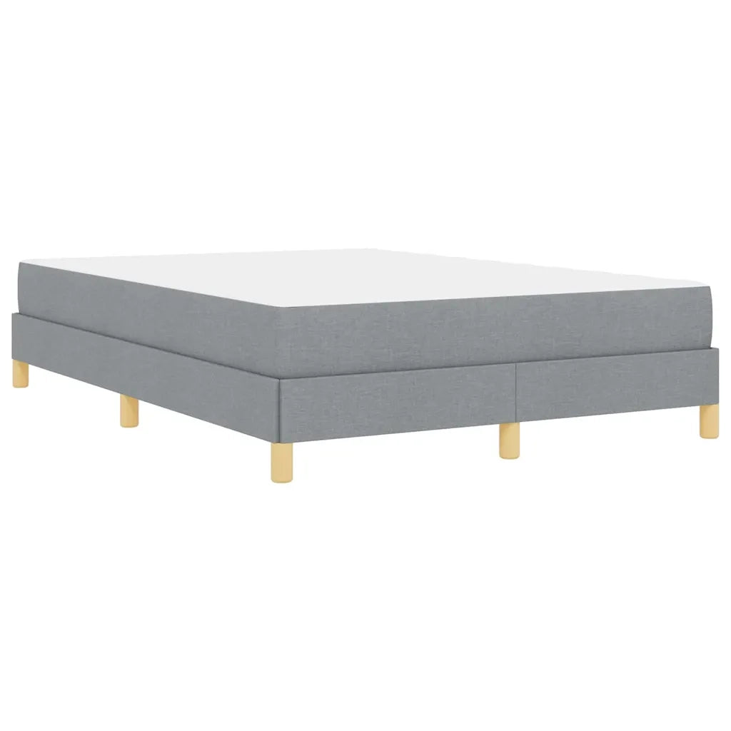 Letto a molle con materasso Grigio chiaro 140 x 200 cm Tessuto 3398570