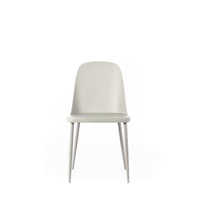Set 4 Sedie 46x55xH80 cm in Polipropilene Tamara Grigio Chiaro