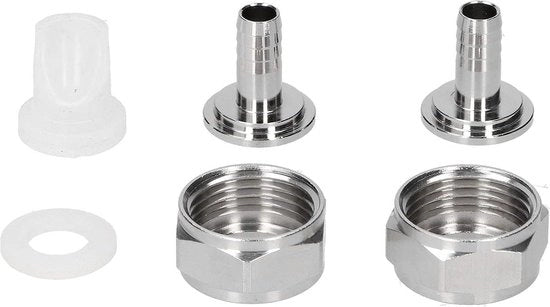 Impianto di connessione per birra, set di montaggio, G5/8, filo in acciaio inossidabile, 5/16 pollici, valvola di ritorno.