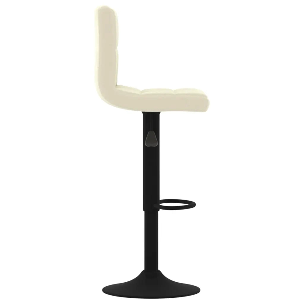 Sgabelli da Bar 2 pz Crema in Velluto cod mxl 61834