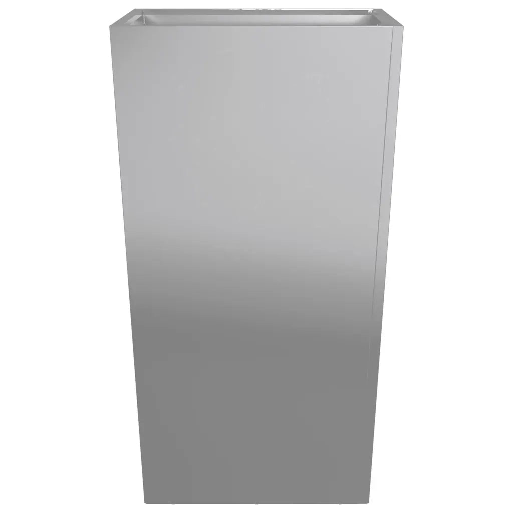 Fioriera da Giardino-Vaso da Esterno 45x45x75 cm in Acciaio Zincato