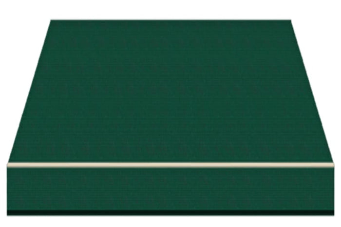 Tenda da Sole a Bracci Estensibili su Barra Quadra Tempotest Para', col. Verde 5, Largh. 3,9m x Sporgenza 3.60m con Arganello Destro