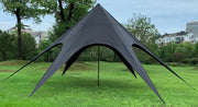 Gazebo Tendone A Stella 10 Metri diametro nero
