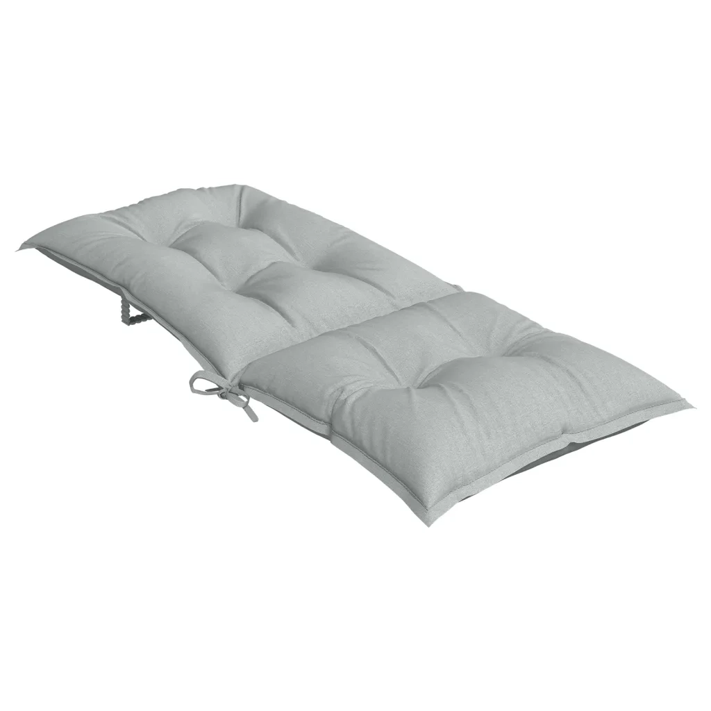 Cuscini Sedia Schiena Alta 2 Grigio Mélange 120x50x7 Tessuto 4002346
