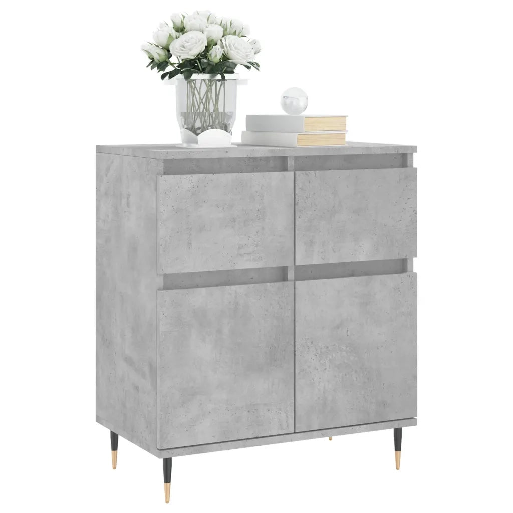 Credenza-Buffet-Armadio da cucina Grigio Cemento 60x35x70 cm in Legno Multistrato 169769