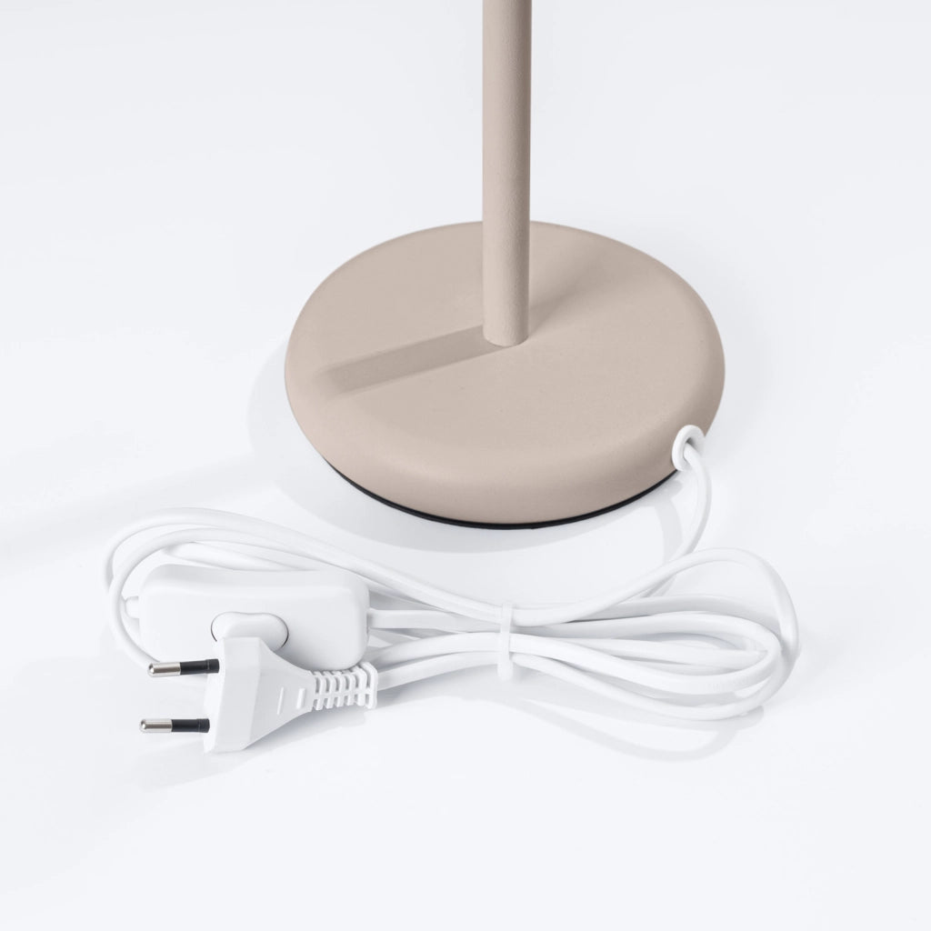 Lampada da scrivania GRAVIO taupe/bianca snodabile GU10 10W
