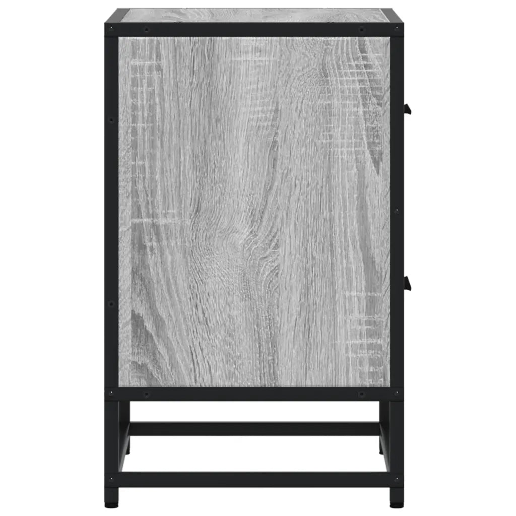 Comodini 2 pz Grigio Sonoma 40x31x50 cm in Truciolato 848681