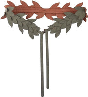 Accessorio di costume per Halloween e cosplay, cintura di stile medievale con foglie in pelle PU, colore marrone.