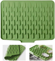 Mat di asciugatura in silicone 36x28cm - Antiscivolo - Resistente al calore - Asciugamano - Mat per forno - Isolante acustico