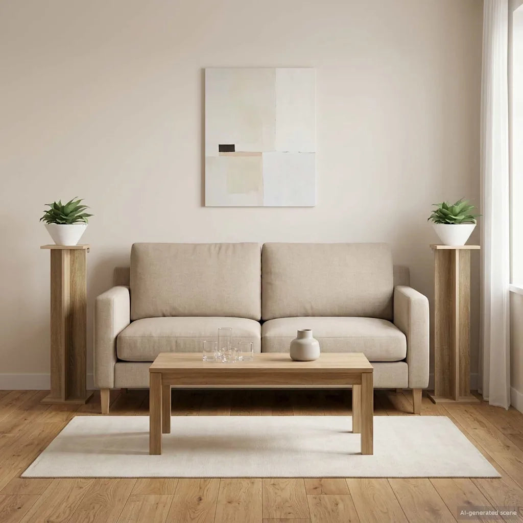 Supporto per piante 2 pz Rovere Sonoma 25 x 25,5 x 100,5 cm 899631