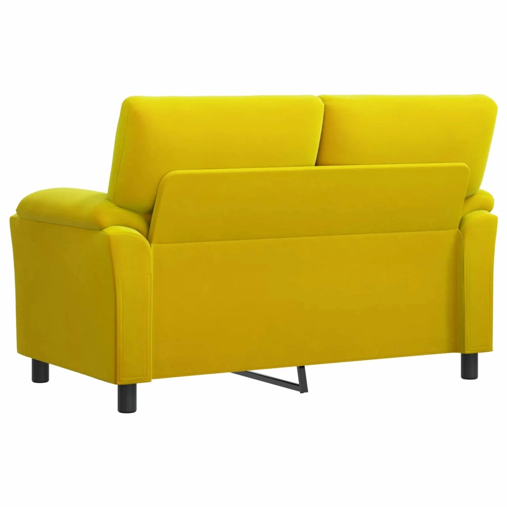 Divano Giallo 154 x 85 x 93 cm Velluto 42040828