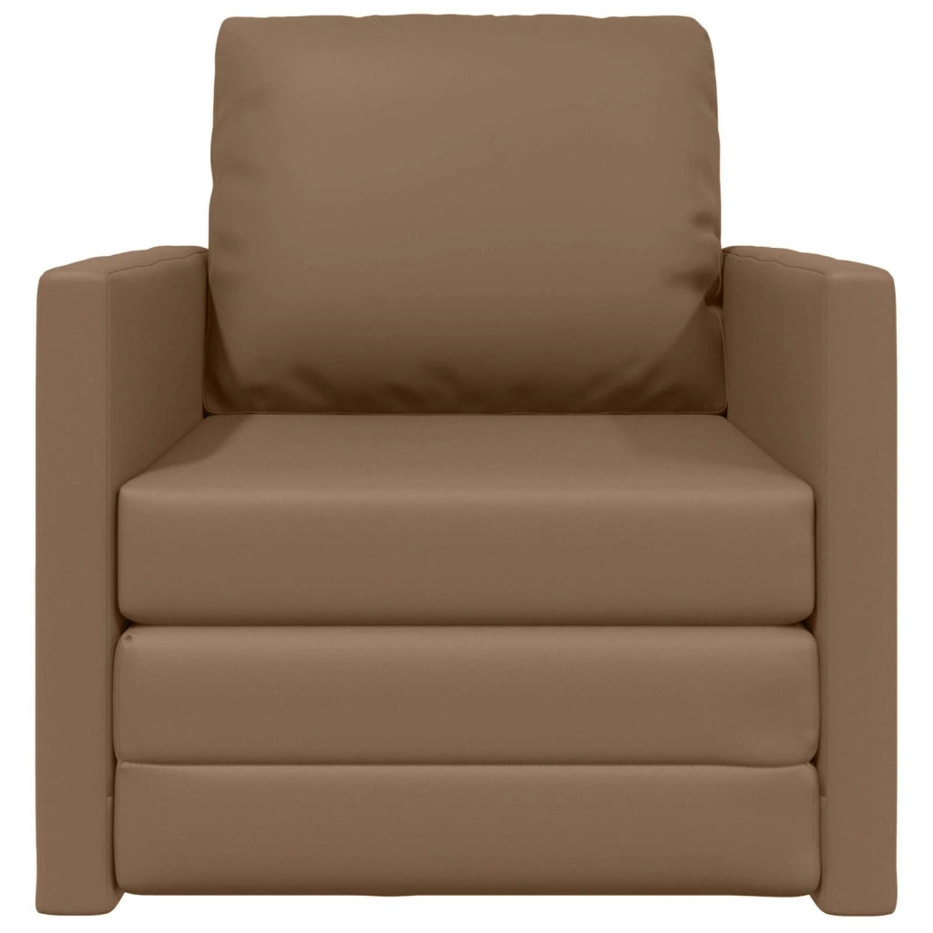 Divano letto 60cm Cappuccino Pelle Artificiale 4106634