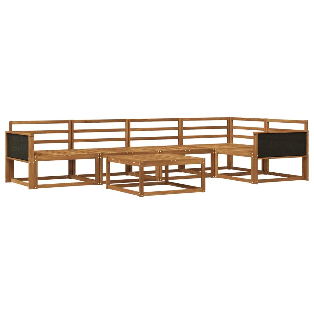 Set di divani da esterno 6 pcs Naturale