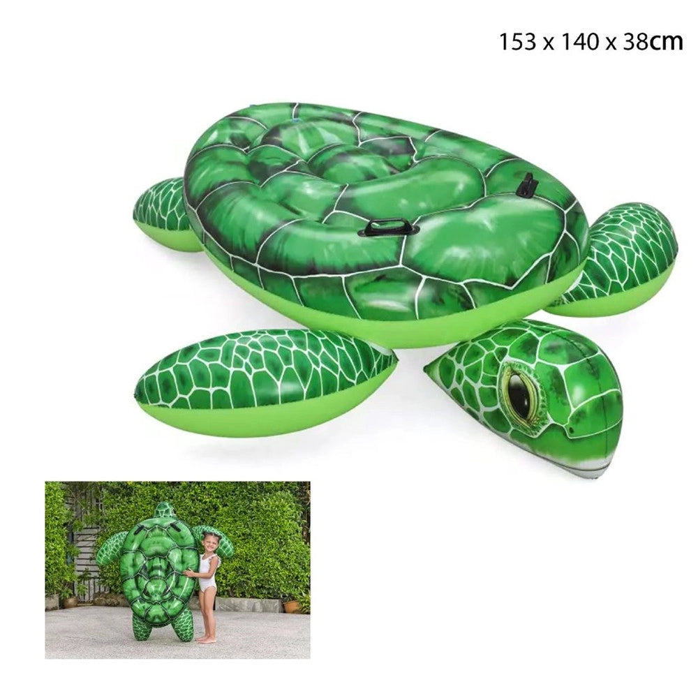 Trade Shop - Tartaruga Galleggiante Da Piscina Spiaggia Pvc Gonfiabile Cavalcabile Tidal Turtle 41524 -