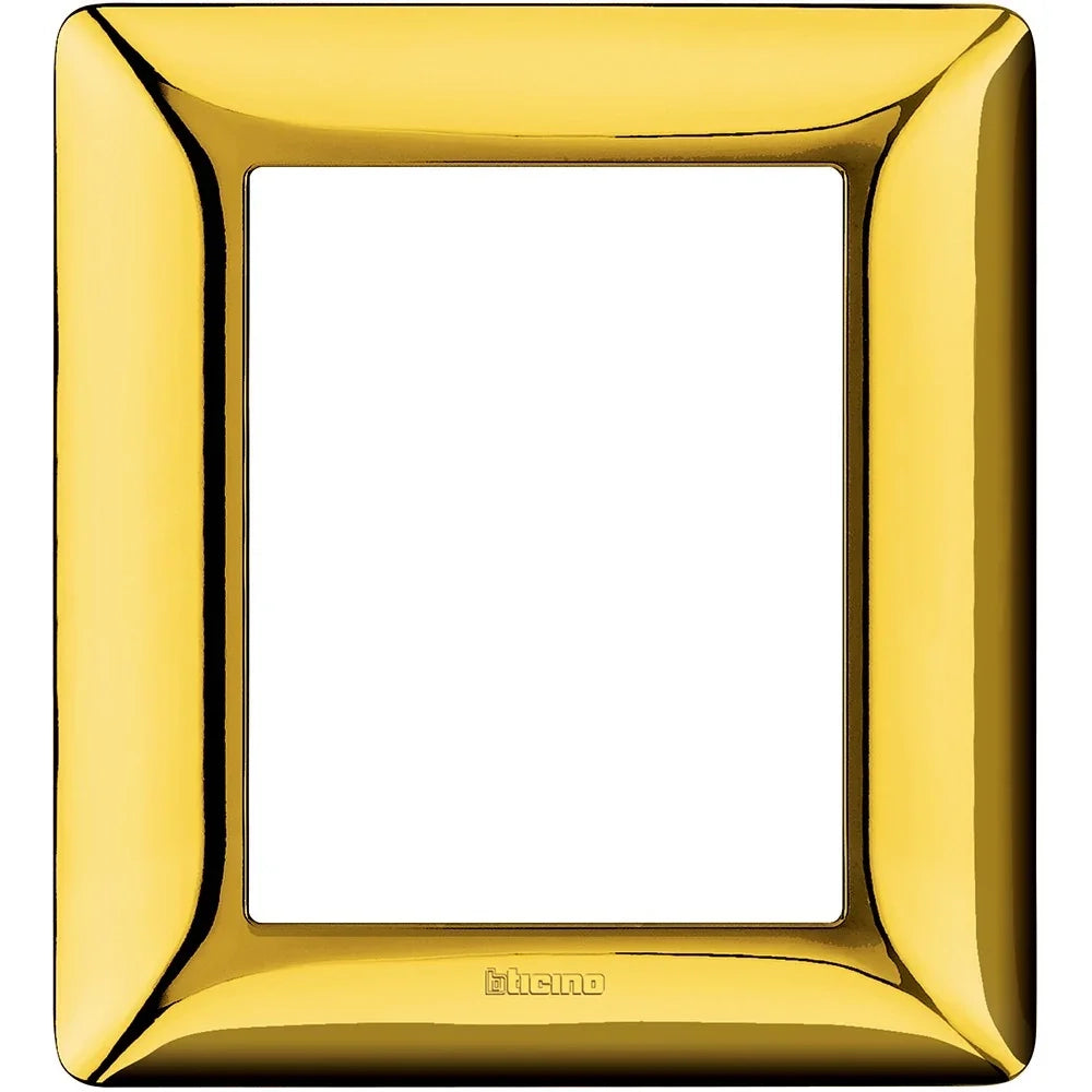 Placca Bticino Matix 3+3 moduli oro lucido AM4826GOR