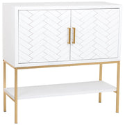 Credenza 2 ante legno e metallo 100x40x100h cm