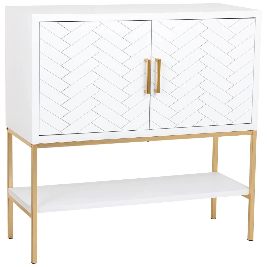 Credenza 2 ante legno e metallo 100x40x100h cm